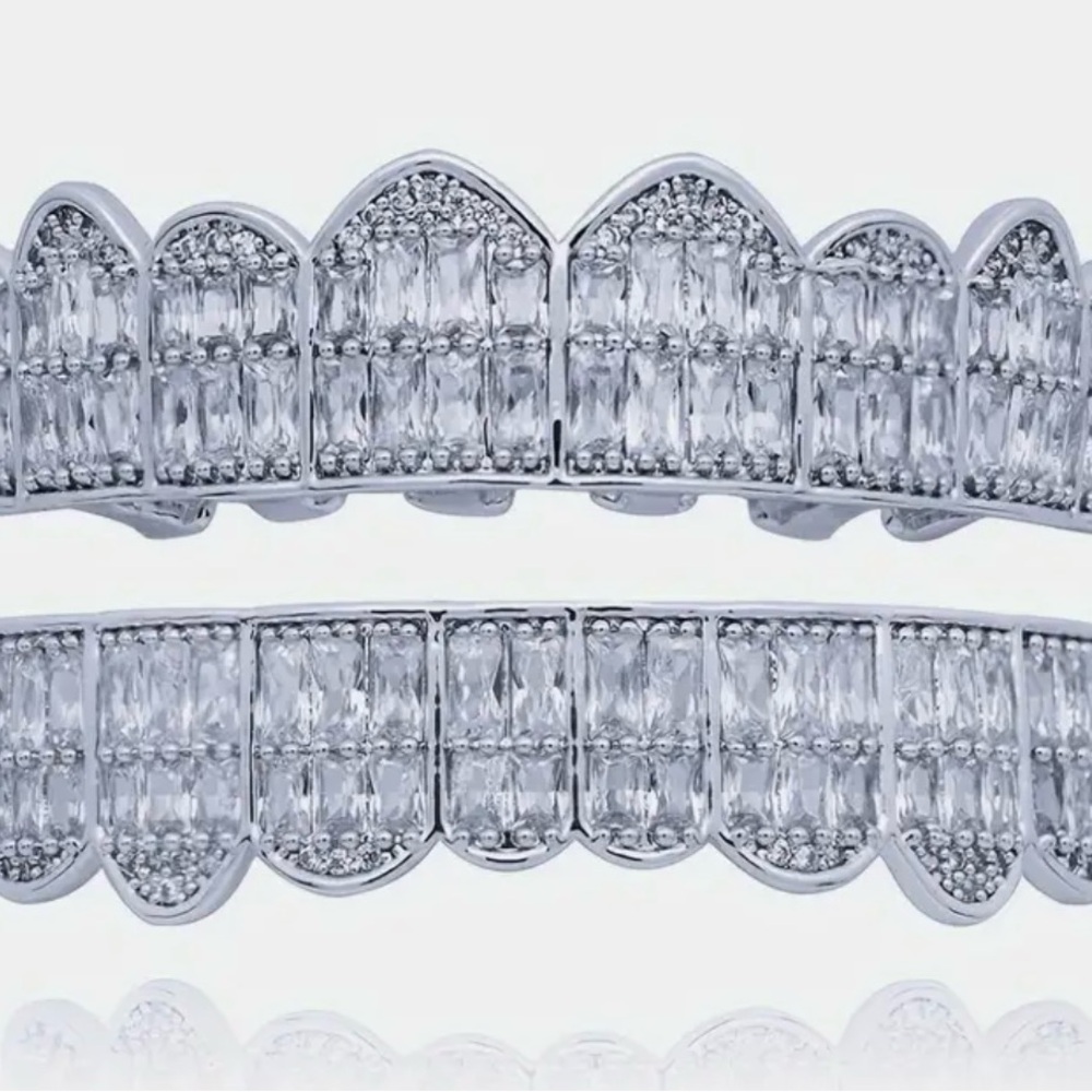iced out custom grillz full teeth set